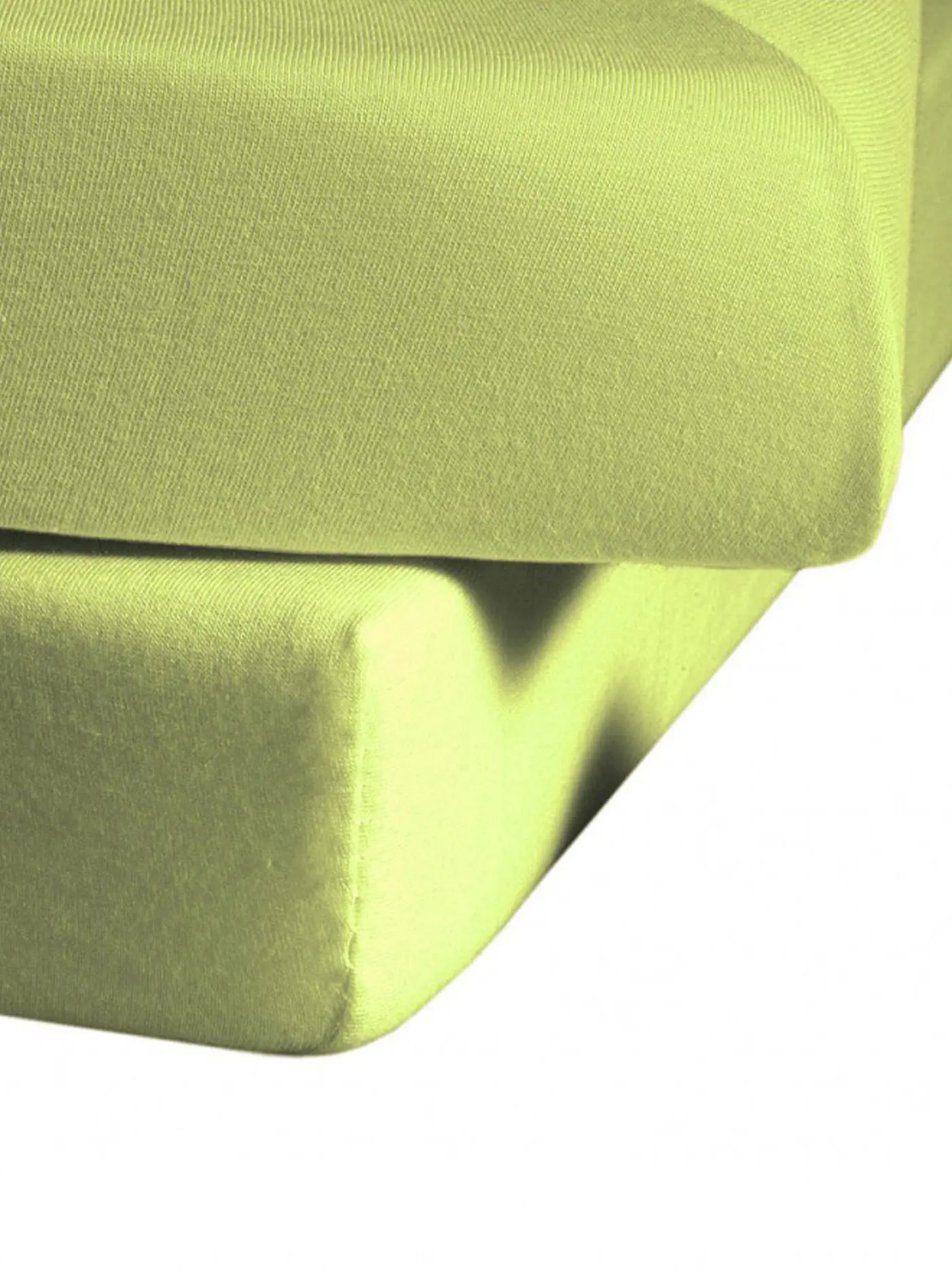 FLEURESSE | Jerseyspannleintuch 100x200cm (Vanille) | grün